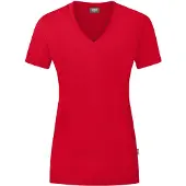 Jako Damen T-Shirt Organic, Farbe:rot, Größe:48