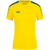 Jako Damen Trikot Power KA, Farbe:citro/royal, Größe:34