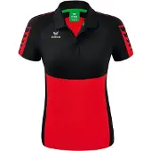 Erima Six Wings Poloshirt Damen - Schwarz / Rot