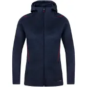 Jako Challenge Freizeitjacke Mit Kapuze Damen - Marine Meliert / Maroon