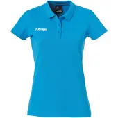 Kempa Womens Ladies Short Sleeve Polo Shirt Top Sports Training Handball Blue L