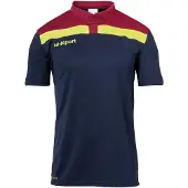 Uhlsport Offense 23 Poloshirt Kinder - Marine / Bordeaux / Neongelb