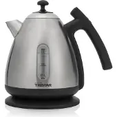 Tristar WK-3403 Digital-Wasserkocher, 1,7 l, 2200 W, Schwarz, Edelstahl, Edelstahl, Regelbare Temperatur, Wasserstandsanzeige