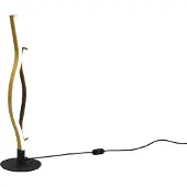TRIO Leuchten - Design Tischleuchte schwarz mit gold inkl. LED dimmbar - Blaze I Wohnzimmer I Schlafzimmer - Metall Andere - I (nicht austauschbare) LED