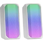 Mars Gaming MSRGBW, 2.0 Kanäle, Verkabelt & Kabellos, 15 W, 20 - 20000 Hz, 4 Ohm, Weiß