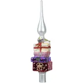 Décoris Glaskugel d6h29 cm multi Weihnachten (multi)