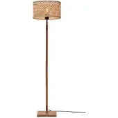 Good&Mojo - Stehleuchte Java - Bambus - Ø32cm für Wohnzimmer, Schlafzimmer