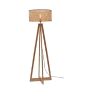 Good&Mojo - Stehleuchte Java - Bambus - 50x50x145cm für Wohnzimmer, Schlafzimmer