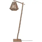Good&Mojo - Stehleuchte Merapi - Bambus/Schwarz - 57x30x150cm für Wohnzimmer, Schlafzimmer