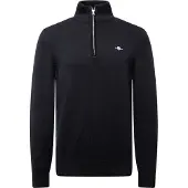 Gant Pullover Cotton Half Zip Herren Black-L