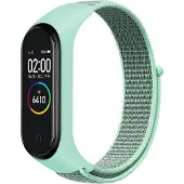 Cover-Discount Xiaomi Mi Band - Nylon Armband Klettverschluss türkis