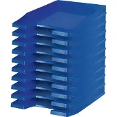 HAN Ablagekorb, DIN C4, Kunststoff, 5 Stück, blau