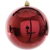 Kaemingk Christbaumkugel groß 20 cm kastanienbraun glänzend unzerbrechlich dekorativ