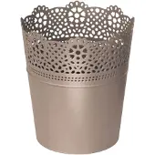 Prosperplast Lace Collection 18x18x21 Cm Flowerpot Golden