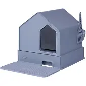 Quapas! Cat Litter House Soft Grey