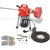 vidaXL Rohrreinigungsmaschine 250W 12,5mx16mm / 4,5mx9,5mm