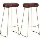 vidaXL Gavin Barhocker 2 Stk. Massivholz Mango