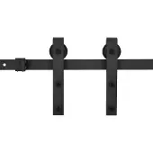 vidaXL Schiebetürbeschlag-Set SKIEN 200 cm Stahl Schwarz