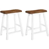 vidaXL Barhocker 2 Stk. Massivholz