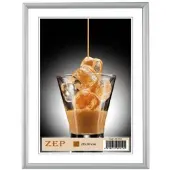 Zep AL1S2, Aluminium, Silber, Einzelbilderrahmen, Tisch, Wand, 13 x 18 cm, Rechteckig