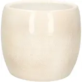 Mica Decorations Flowerpot Lester, ceramics, Ø 16 cm, light grey