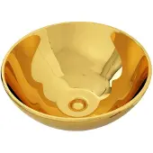 vidaXL Waschbecken 32,5 x 14 cm Keramik Golden