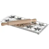 Imperia Raviolamp 10 Stelline, Ravioli-Form, Aluminium, Stahl, Metallisch