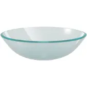 vidaXL Waschbecken Hartglas 42 cm Mattiert
