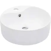 vidaXL Waschbecken mit Überlauf 36 x 13 cm Keramik Weiß