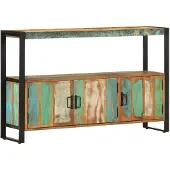 vidaXL Sideboard 120x30x75 cm Altholz Massiv