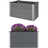 vidaXL Garten-Hochbeet WPC 100 x 50 x 54 cm Grau