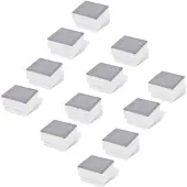 vidaXL LED Bodeneinbaustrahler Außen 12 Stk. 100x100x68 mm