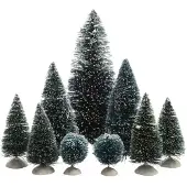 Lumineo Dekobäume - 9 Stück - Höhe von ca. 5 - 22 cm