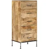 vidaXL Kommode 45x35x106 cm Massivholz Mango