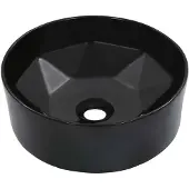 vidaXL Waschbecken 36 x 14 cm Keramik Schwarz