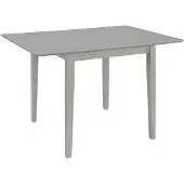 vidaXL Ausziehbarer Esstisch Grau (80-120)x80x74 cm MDF
