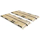 vidaXL Lattenroste 2 Stk. mit 28 Latten 7 Zonen 70x200 cm