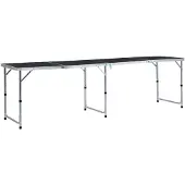 vidaXL Faltbarer Campingtisch Aluminium 240x60 Cm