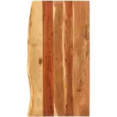 vidaXL Badezimmer-Waschtischplatte Massivholz Akazie 100x52x2,5 cm
