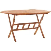 vidaXL Gartentisch Klappbar 135x85x75 cm Massivholz Akazie