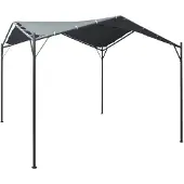 vidaXL Pavilion Partyzelt Überdachung 3x3 m Stahl Anthrazit