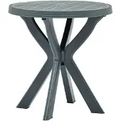 vidaXL Bistrotisch Grün Ø70 cm Kunststoff