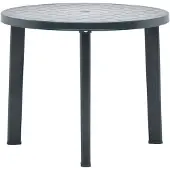 vidaXL Gartentisch Grün 89 cm Kunststoff