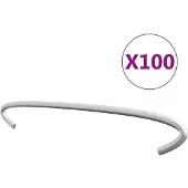 vidaXL Gabionen-Distanzhalter 100 Stk. Verzinkter Stahl 20 cm