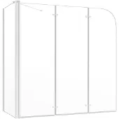 vidaXL Duschabtrennung 120x69x130 cm Hartglas Transparent