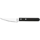 Amefa PIZZA Steakmesser Vollheft schwarz - 12 Stück
