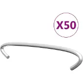 vidaXL Gabionen-Distanzhalter 50 Stk. Verzinkter Stahl 10 cm