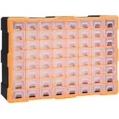 vidaXL Multi-Schubladen-Organizer mit 64 Schubladen 52x16x37,5 cm