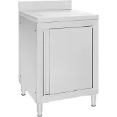 vidaXL Gastro-Küchenschrank mit Abtropffläche Edelstahl