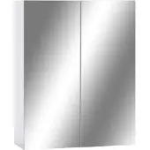 vidaXL Bad-Spiegelschrank Weiß 60x15x75 cm MDF